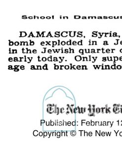 School in Damascus Bombed
