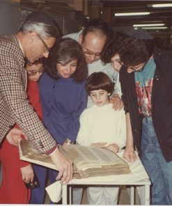 Charles & Fleurette Sultan and Family with Aleppo Codex