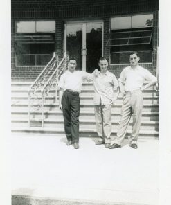 Pinhas Nissim, Morris Zafrani and Abe Laniado at Mirrer Yeshiva