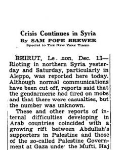 Crisis Continues in Syria