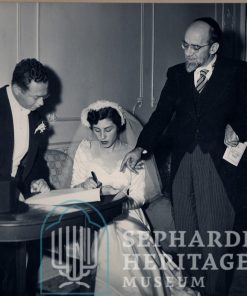 Eli and Gladys Tobias with Rabbi Jacob S. Kassin