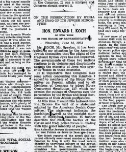 On the Persecution by Syria and Iraq of its Jewish Minorities