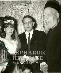 Rabbi Nissim Indibo with Yvette and Maurice Nseiri, Damascus, Syria