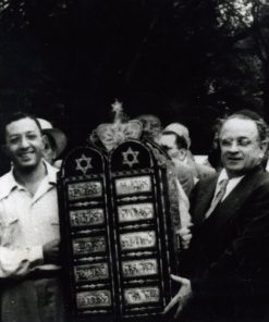 Sam Catton and Joseph Sitt at Torah Dedication, Brooklyn, NY