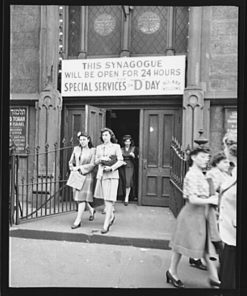 D-Day Services at a Synagogue in NYC During WWII
